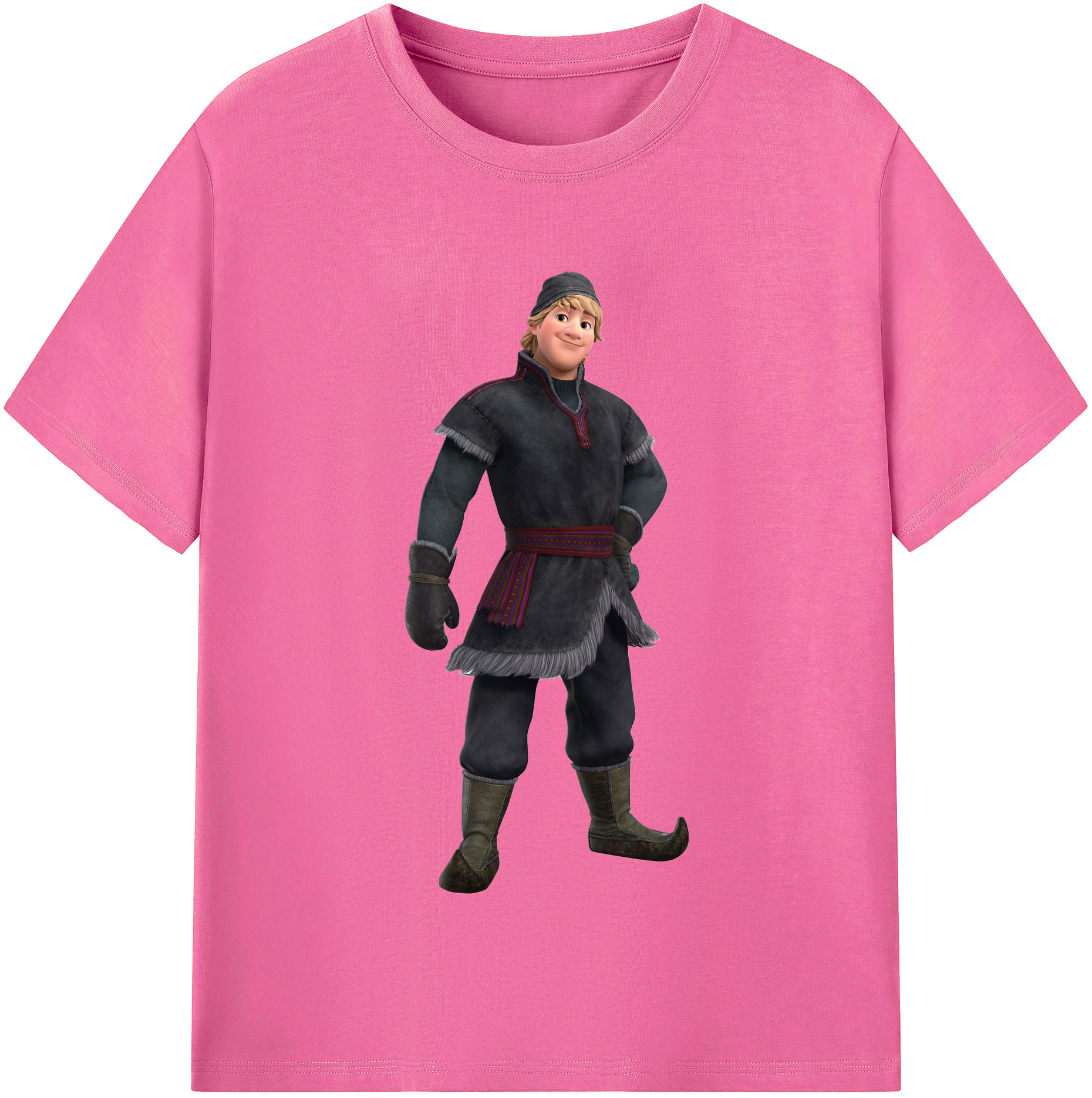 （画像用） アナと雪の女王 アンナ エルサ Frozen Anna Elsa レディースカジュアルプリントTシャツ（綿100％）